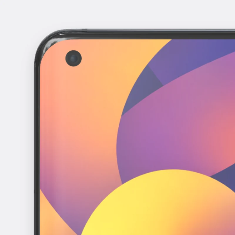 Phone mockup: Punch-hole, corner