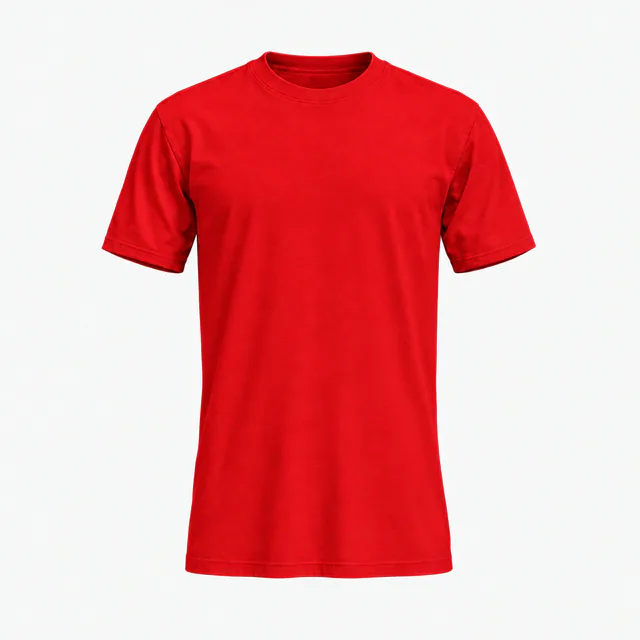 Plain classic crew-neck T-shirt in Next Level 3600 Red