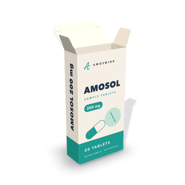 Open medicine box mockup