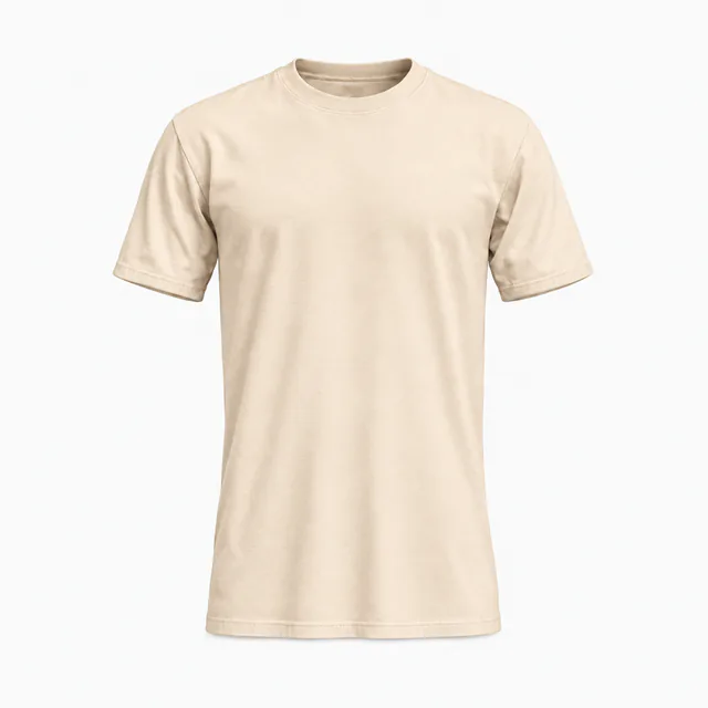 Plain classic crew-neck T-shirt in Comfort Colors 1717 Ivory