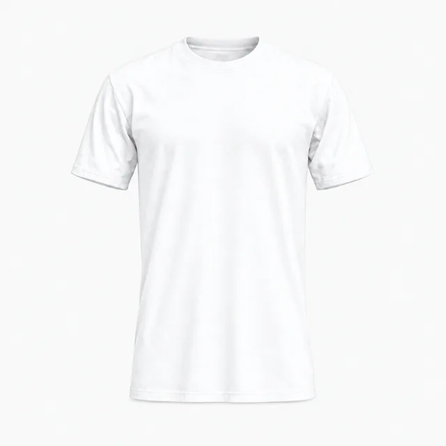 Plain classic crew-neck T-shirt in Next Level 3600 White